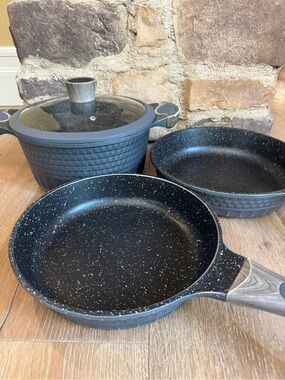 🔥PREMIUM D&W Deane & White Nonstick Cookware Set 4 pieces PriceFirm